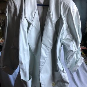 White leather jacket